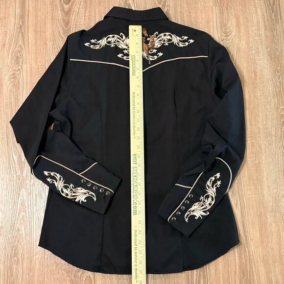 Roper Women’s Western Snap Shirt Horse Embroidery Cowboy - Picture 11 of 11